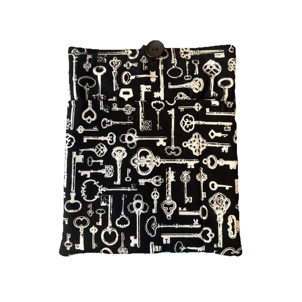 Skeleton Key Print Gothic Handmade Tote Messenger Retro Whimsigoth Versatile